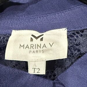 MARINA Navy Blue Button Down Shirt